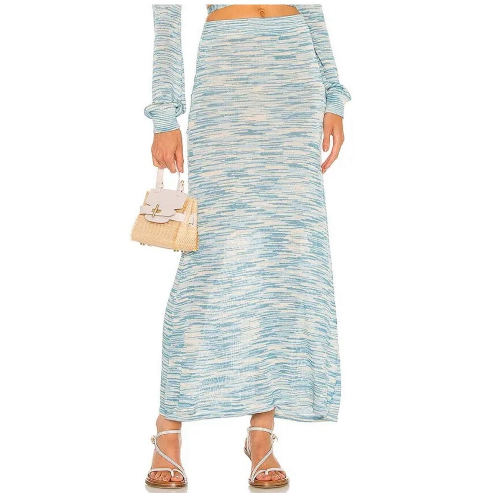 NEW! ALEXIE MONSE SKIRT in Paradise blue - XS